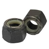 1-1/8-7 Nylon Insert Locknut, Grade C (Grade 8), Coarse, Plain